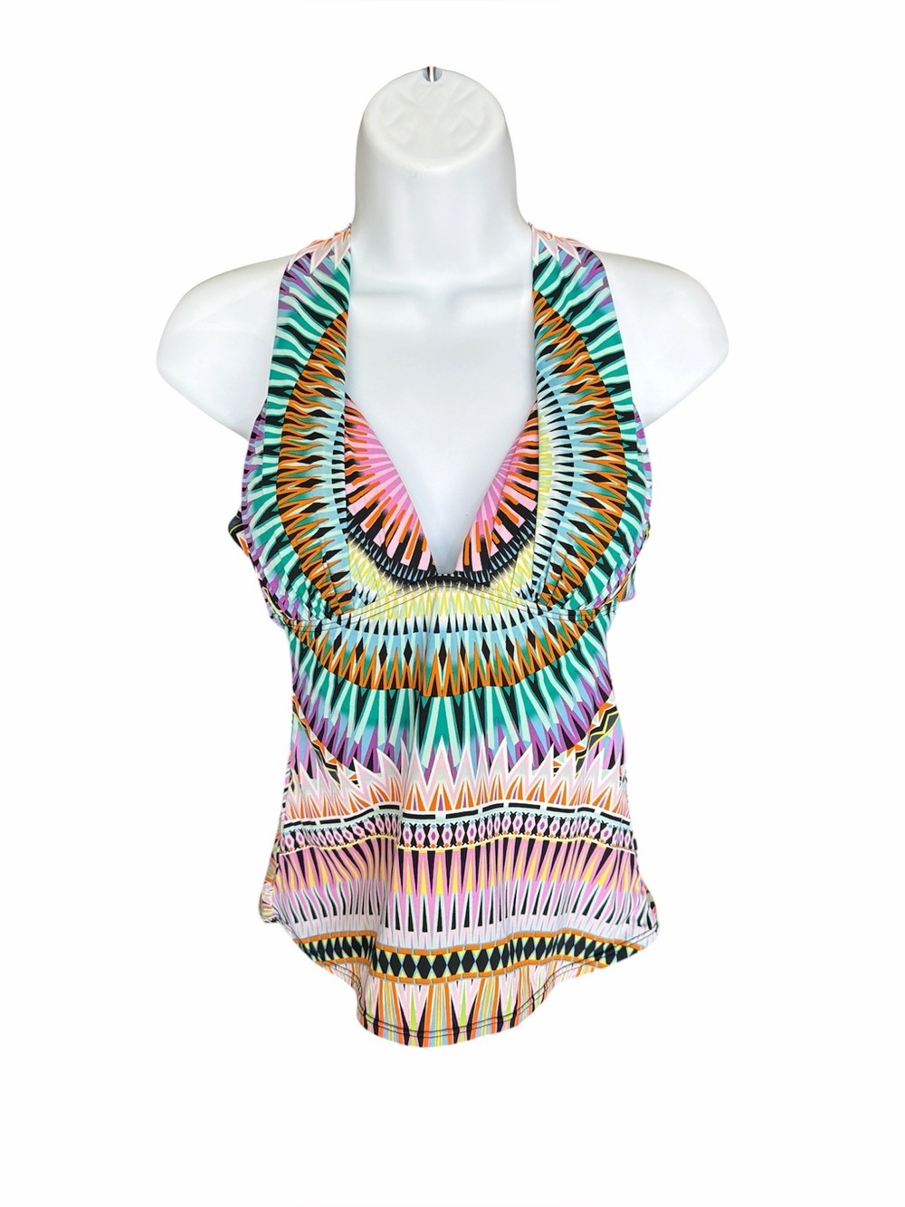 BAR III Macrame Tankini Top size medium